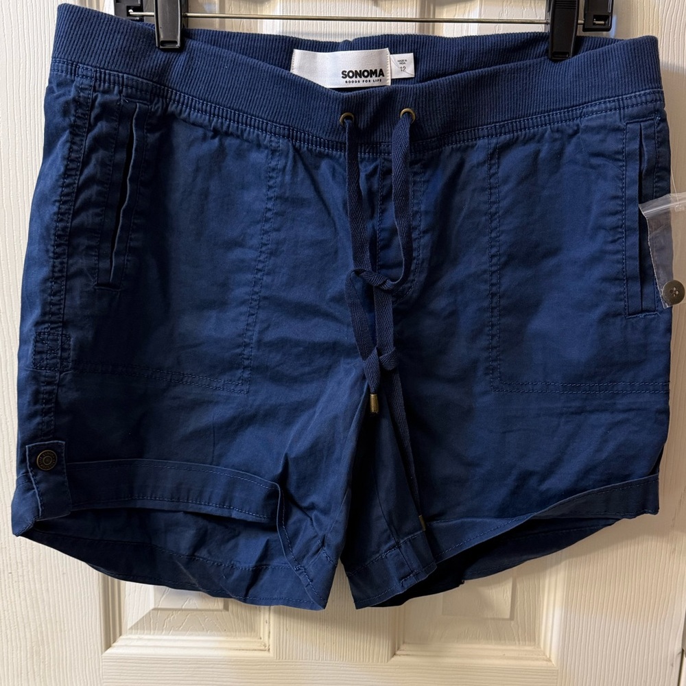 NWOT Sonoma Women’s  Blue Cargo Shorts